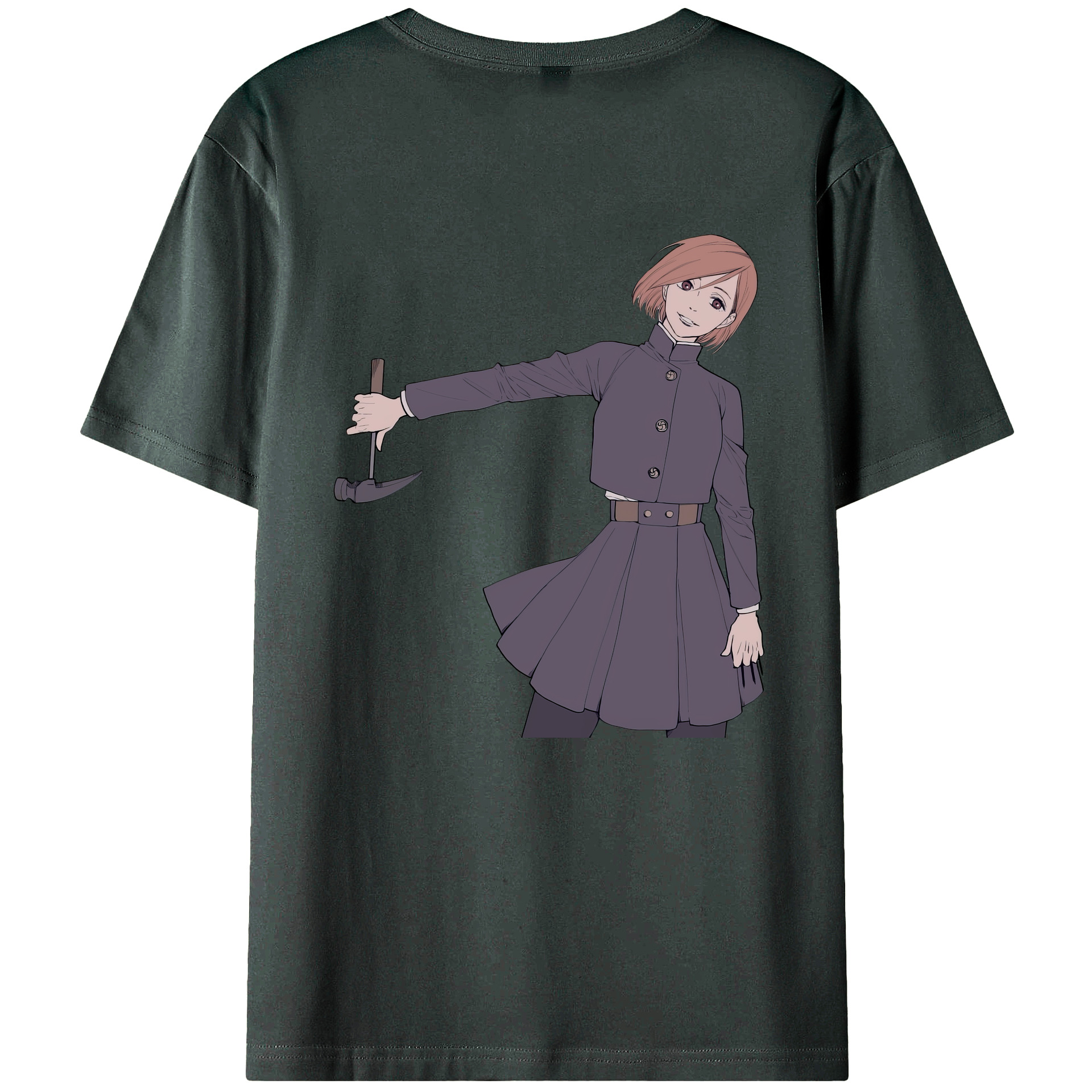 （画像用） 呪術廻戦 Jujutsu Kaisen 綿100％ メンズ半袖Tシャツ（バックプリント） 通気性